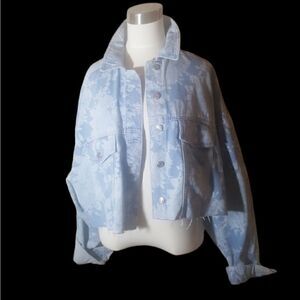 TOPSHOP Moto Jean Jacket - Size 10‎
